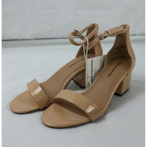 Women's Nola One Strap Slip On Slide Heeled Sandals, Blush Rose, Size 5